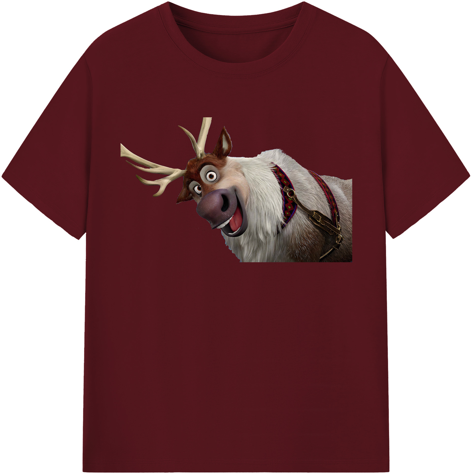 （画像用） アナと雪の女王 アンナ エルサ Frozen Anna Elsa 綿100％半袖Tシャツ（フロントプリント）